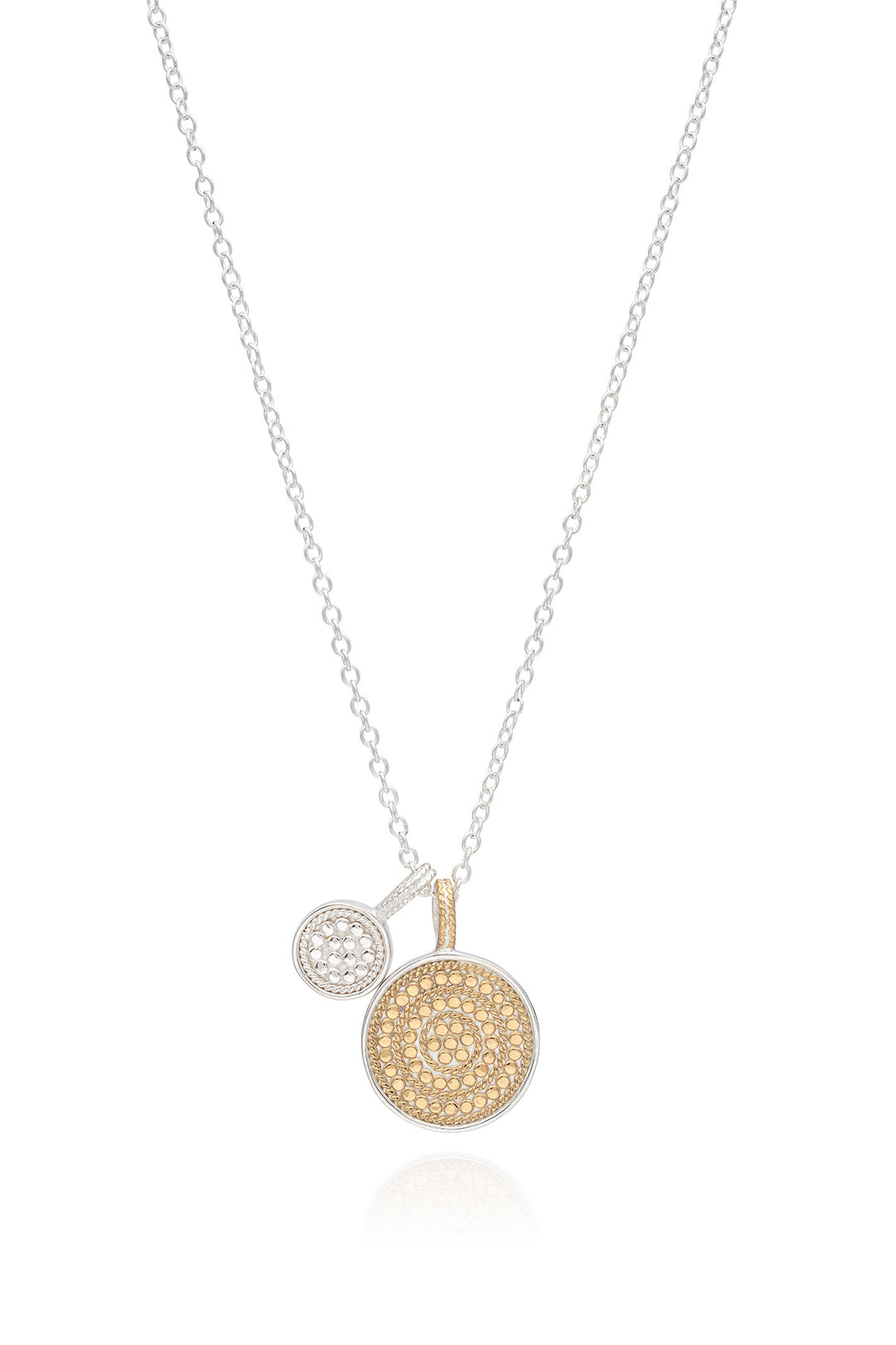 Anna Beck 0698N-TWT Dual Disc Charity Necklace