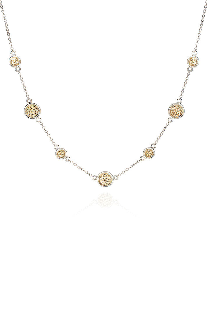 Anna Beck 1181NGR-TWT Classic Long Multi-Disc Station Necklace - Olivia Grace Fashion