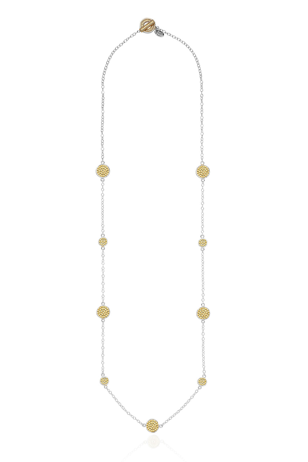Anna Beck 1181NGR-TWT Classic Long Multi-Disc Station Necklace - Olivia Grace Fashion