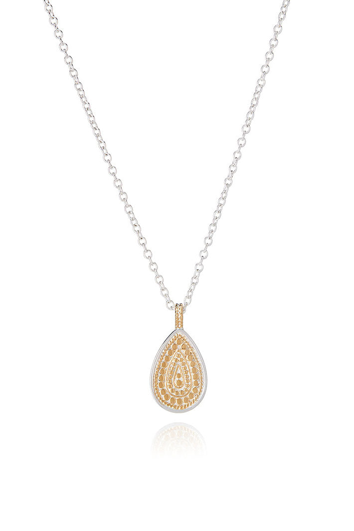 Anna Beck 4174N-TWT Classic Reversible Teardrop Pendant Necklace - Olivia Grace Fashion