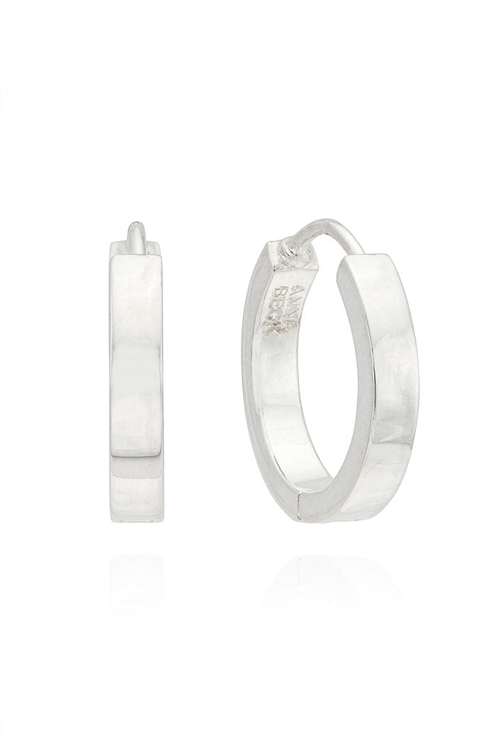 Anna Beck ER10295-TWT Classic Small Hinge Reversible Hoop Earrings - Olivia Grace Fashion