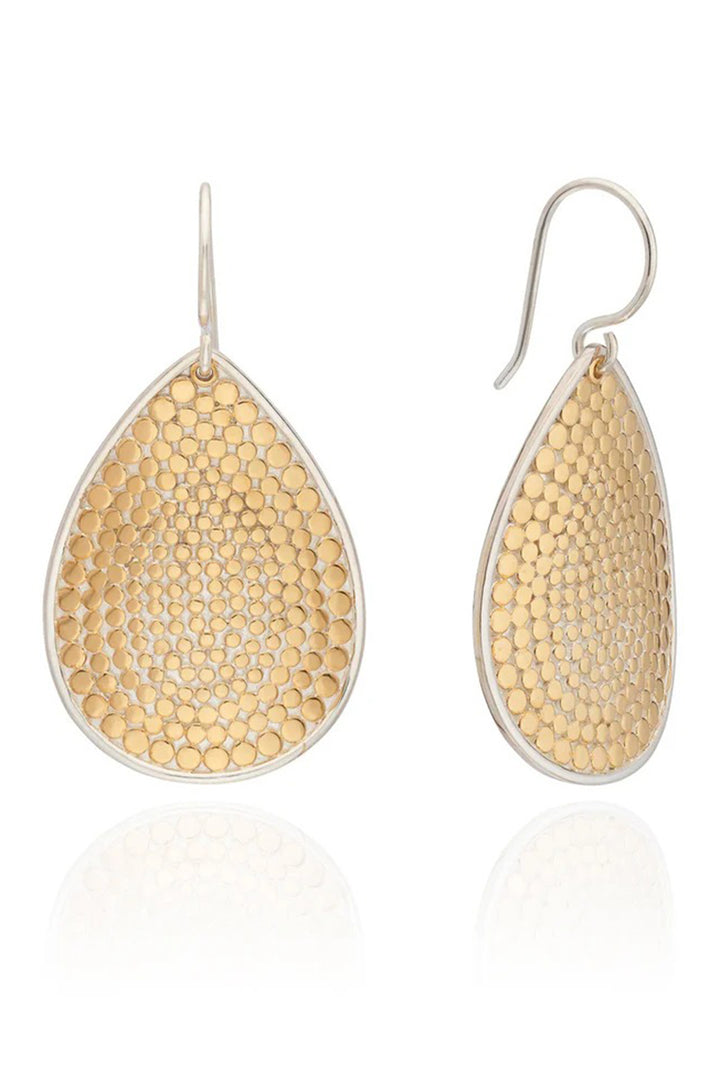 Anna Beck ER10699 18k Gold Plated Sterling Silver Dotted Teardrop Earrings