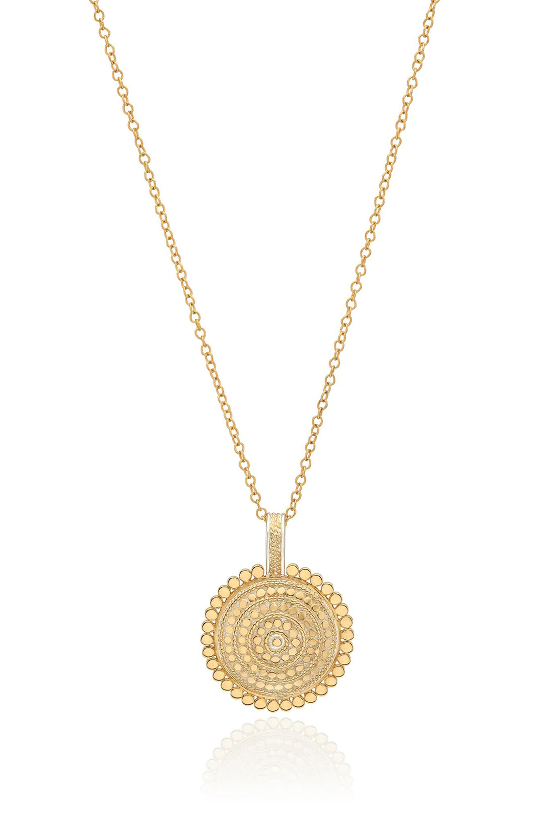 Anna Beck NK10849GLD Sundara Scallop Disc Necklace
