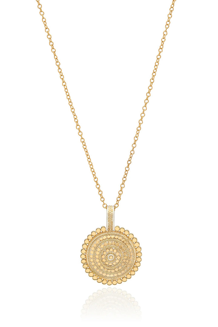 Anna Beck NK10849GLD Sundara Scallop Disc Necklace