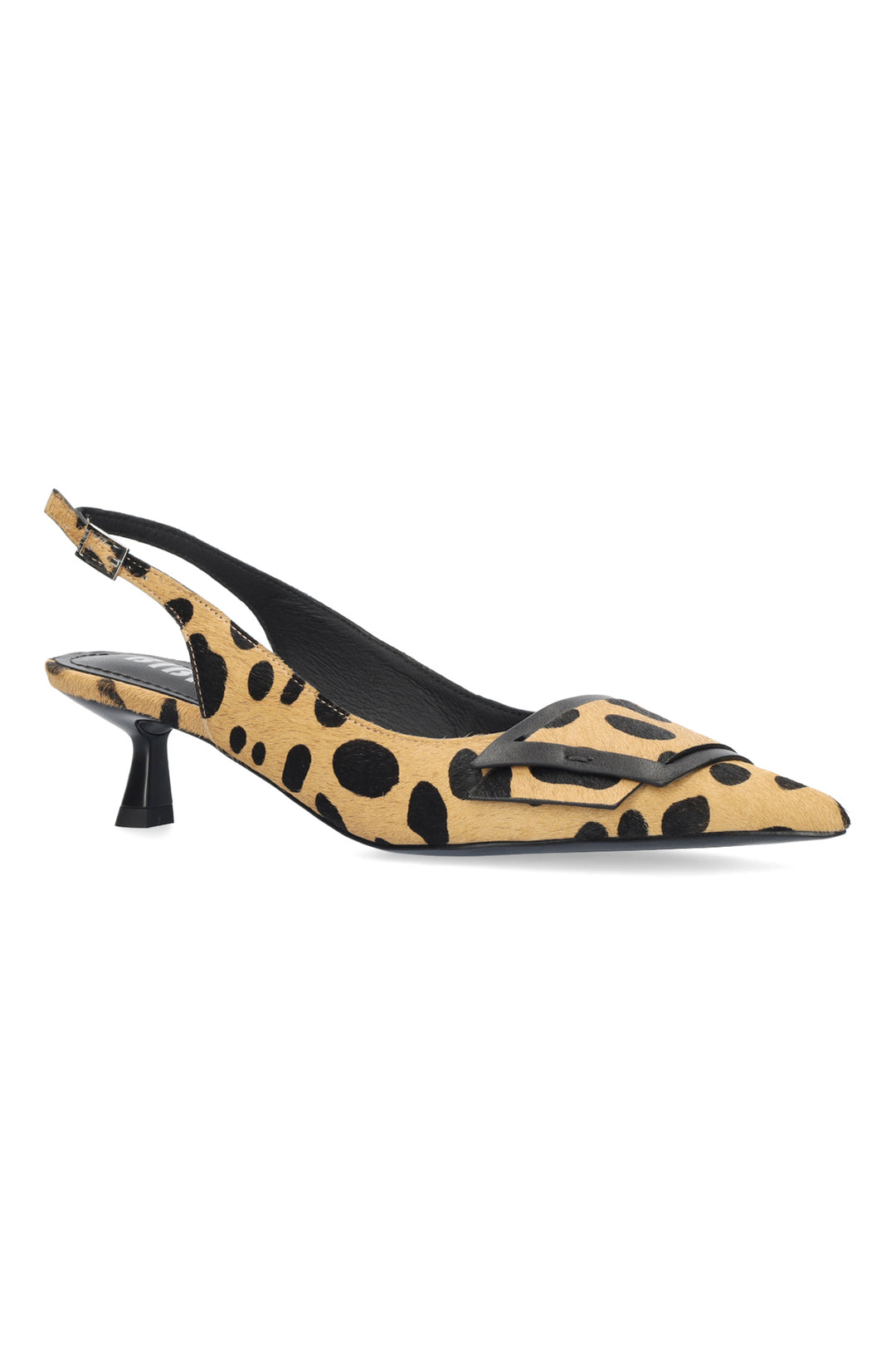 BiBi Lou Astra Cheetah Beige Pony Fur Pumps 645Z91VK-CHT, three-quarter front view