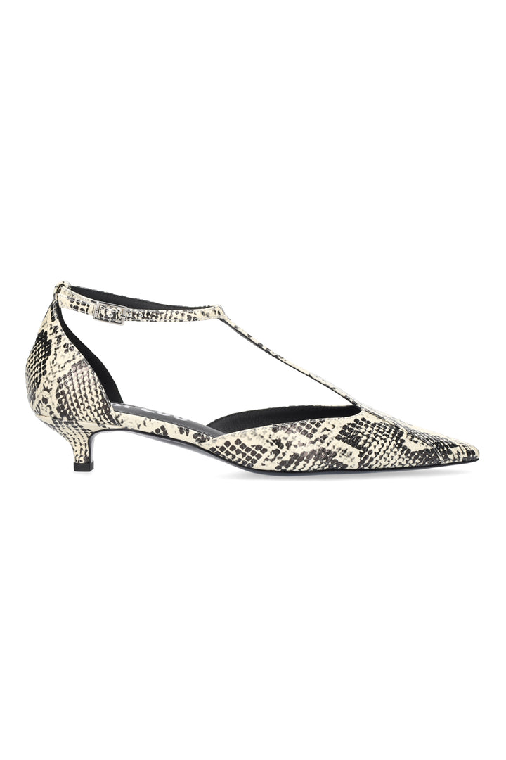 BiBi Lou Canna Off White Snake Leather Pumps 520Z50VK-OWT, side view