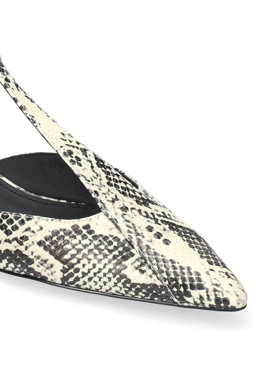 BiBi Lou Canna Off White Snake Leather Pumps 520Z50VK-OWT, snake print toe and T-bar detail