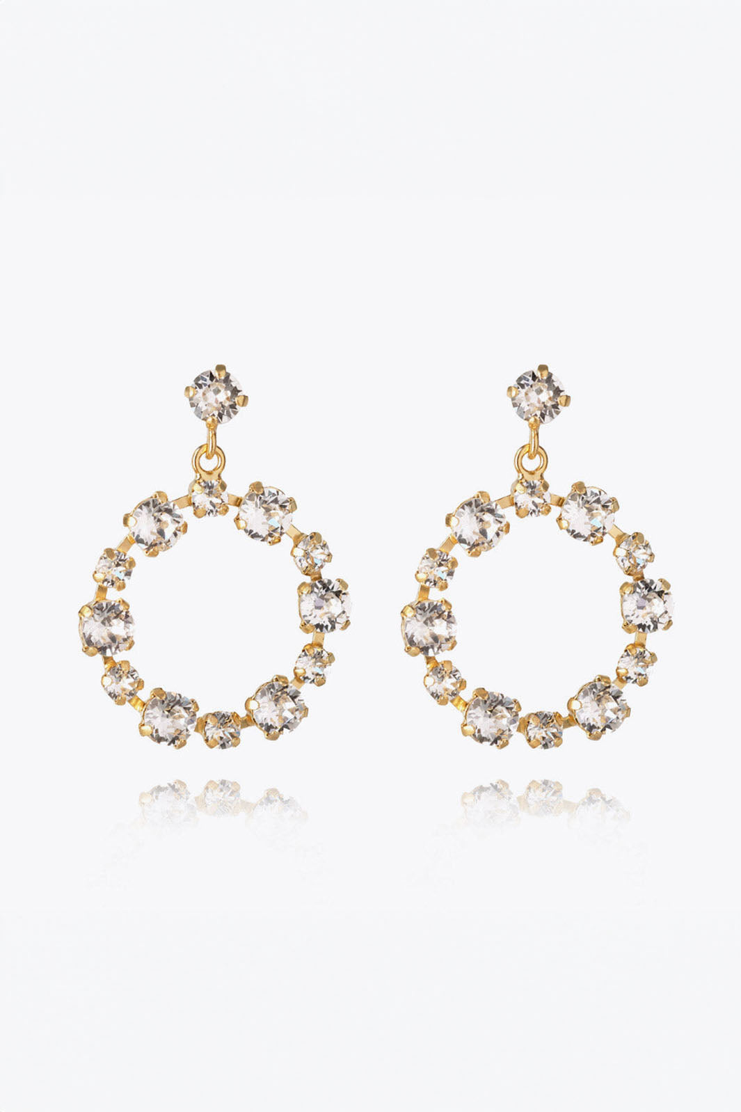 Caroline Svedbom 100948100101 Calanthe Gold Crystal Earrings - Olivia Grace Fashion