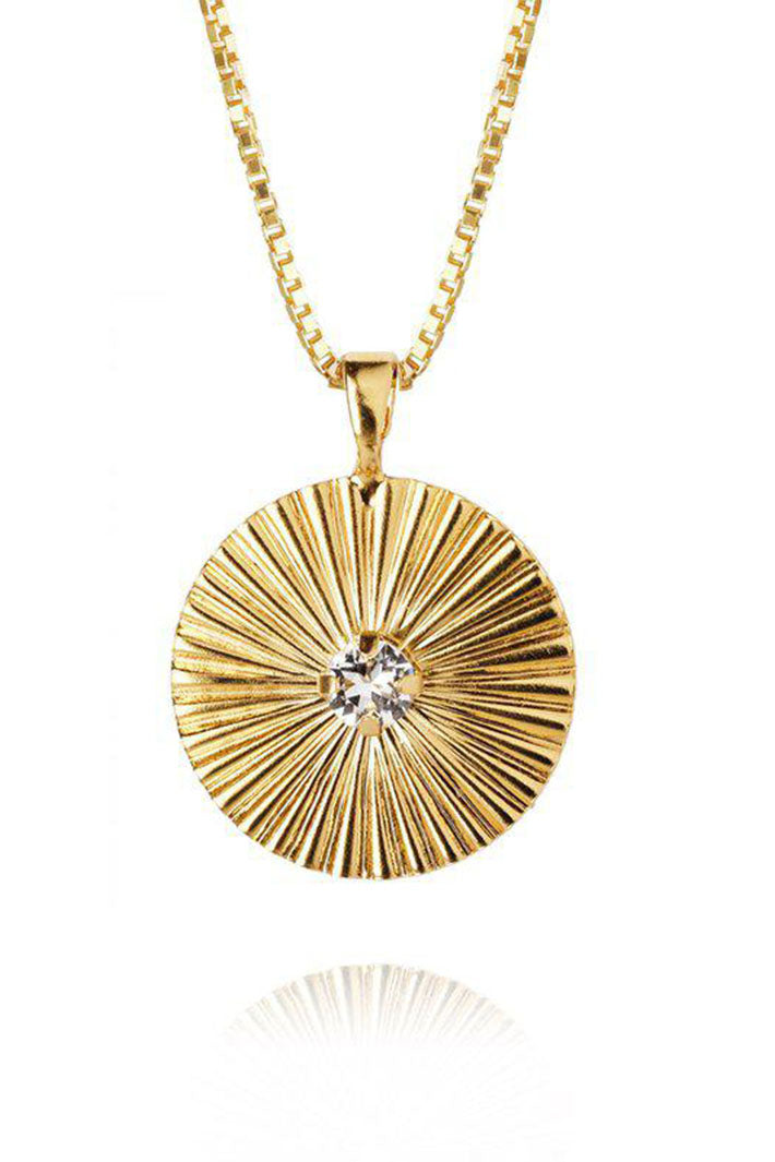 Caroline Svedbom 100968100101 Odessa Crystal Gold Necklace - Olivia Grace Fashion