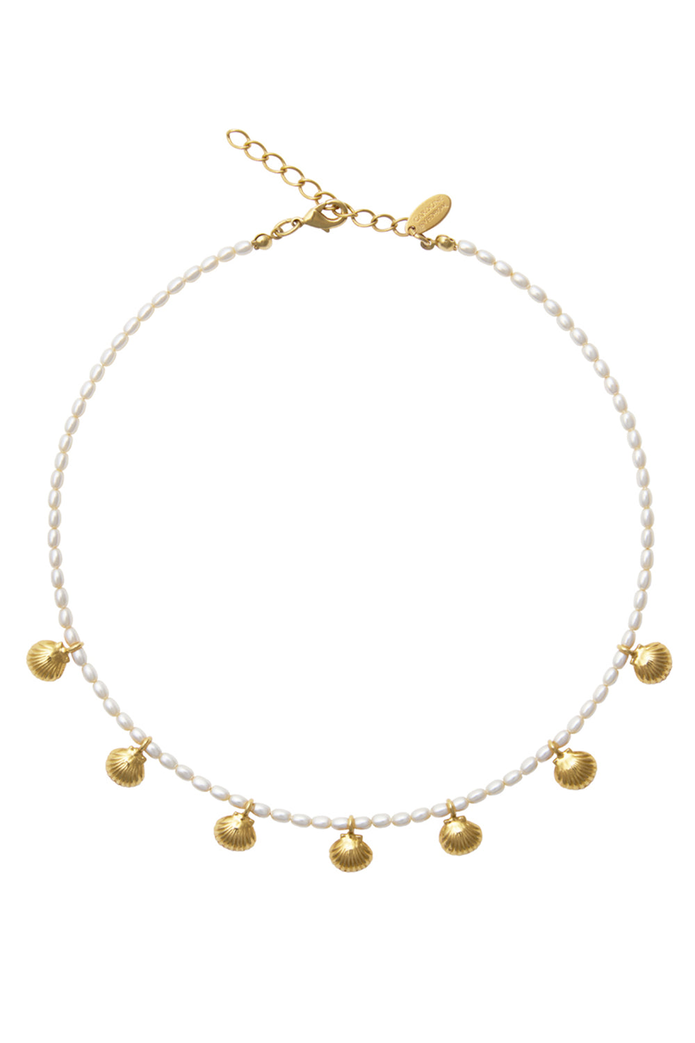 Caroline Svedbom 101864900301 Shell Pearl Choker 18k Gold Plated - Olivia Grace Fashion