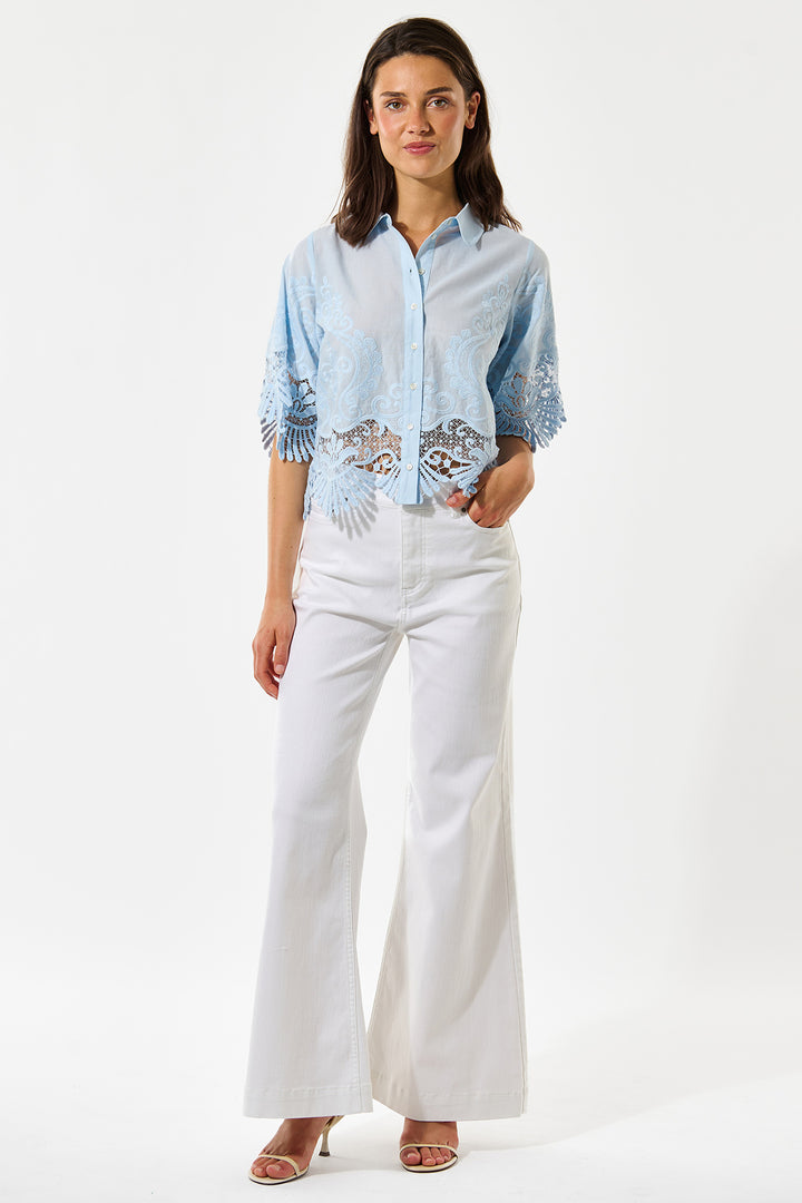 Dea Kubidal BlondieDEA Skyway Blue Short Sleeve Shirt 1990326