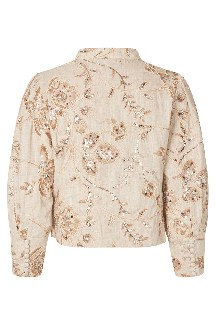Dea Kubidal MarilynDEA Marigold Beige Puff Sleeve Jacket 1890326