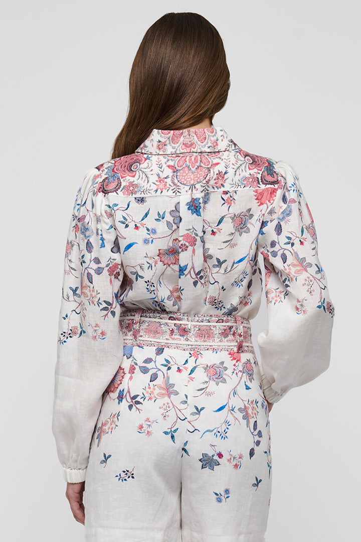 Dea Kubidal SiomaDEA Grand Chintz Cream Balloon Sleeve Shirt 2400326