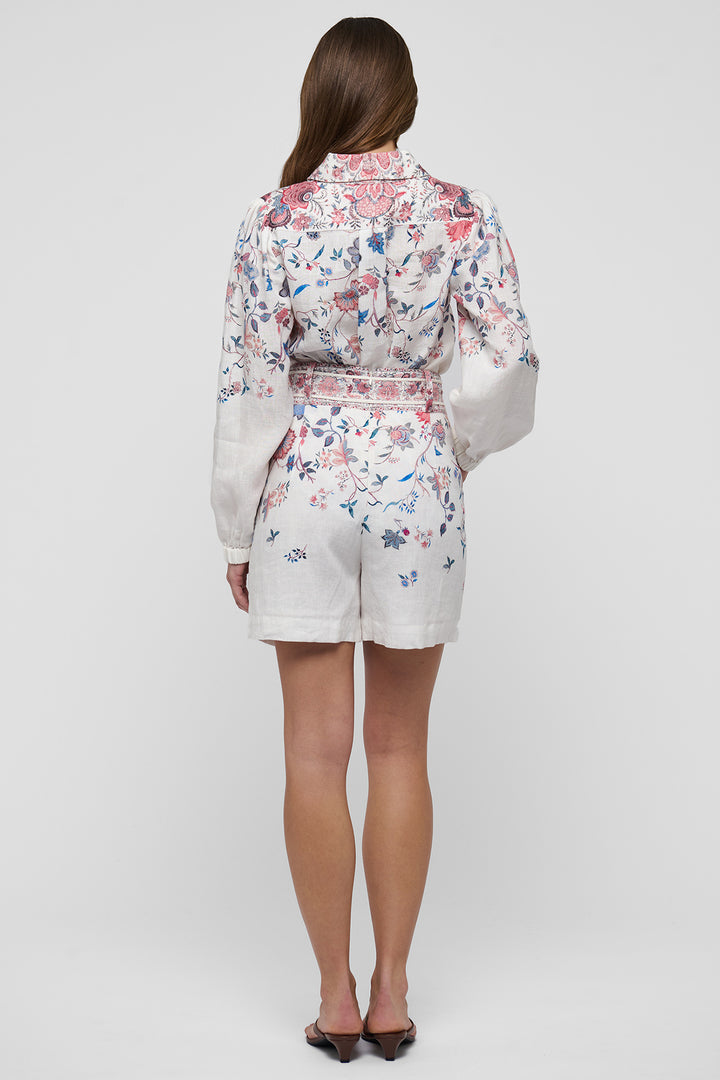 Dea Kubidal SiomaDEA Grand Chintz Cream Balloon Sleeve Shirt 2400326
