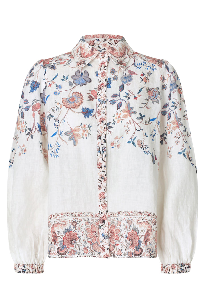 Dea Kubidal SiomaDEA Grand Chintz Cream Balloon Sleeve Shirt 2400326