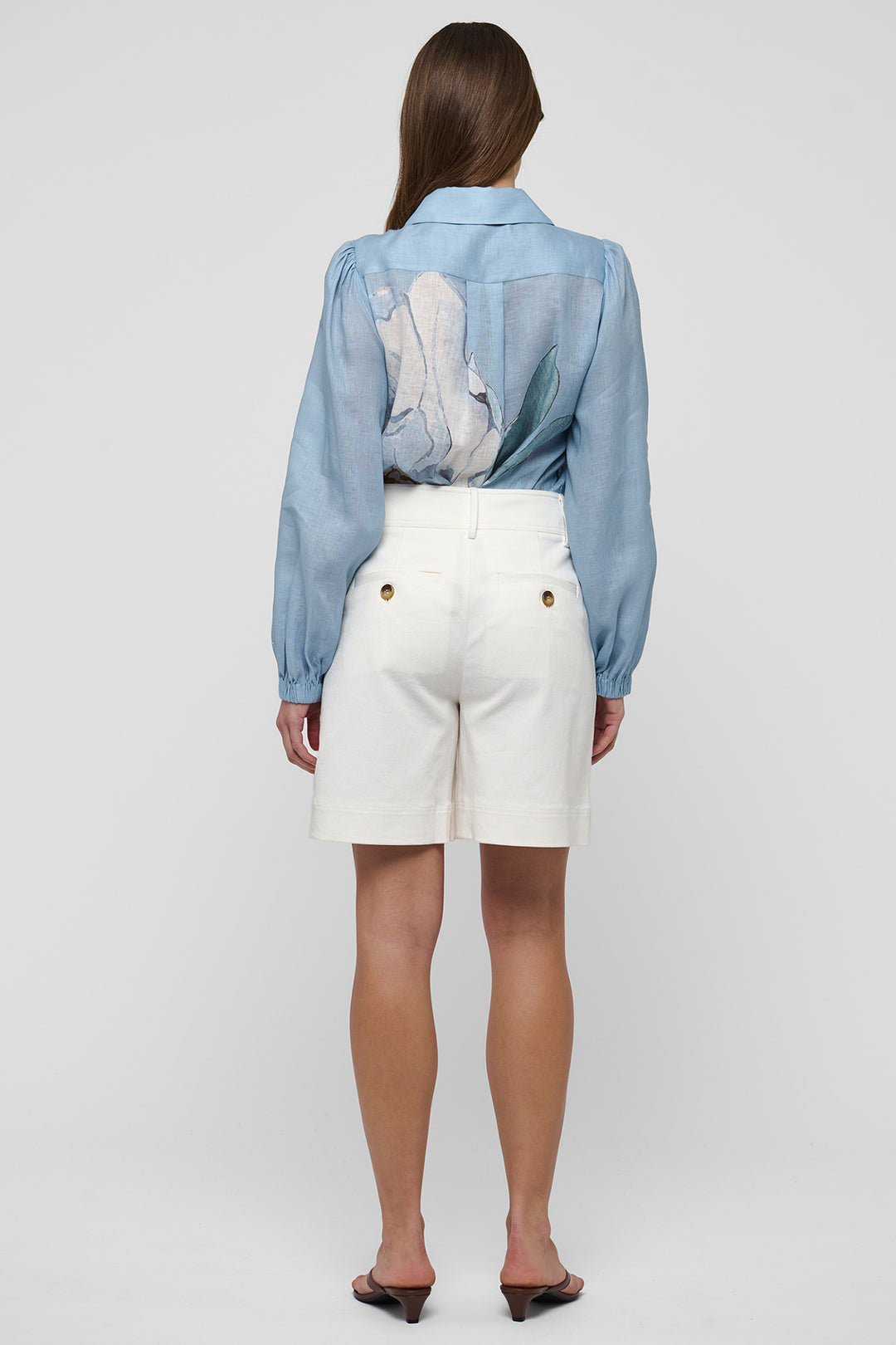 Dea Kubidal SiomaDEA Skyway Blue Balloon Sleeve Shirt 3290326