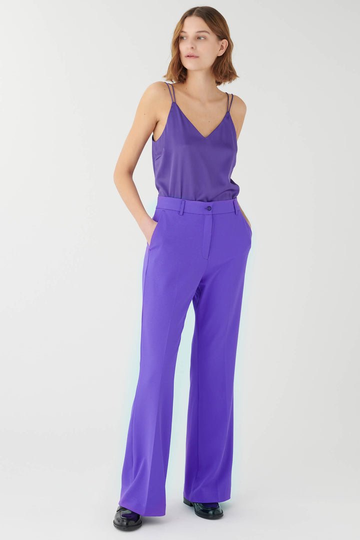 Dea Kudibal 0030723 Rihanna Electric Purple Flared Trousers - Olivia Grace Fashion