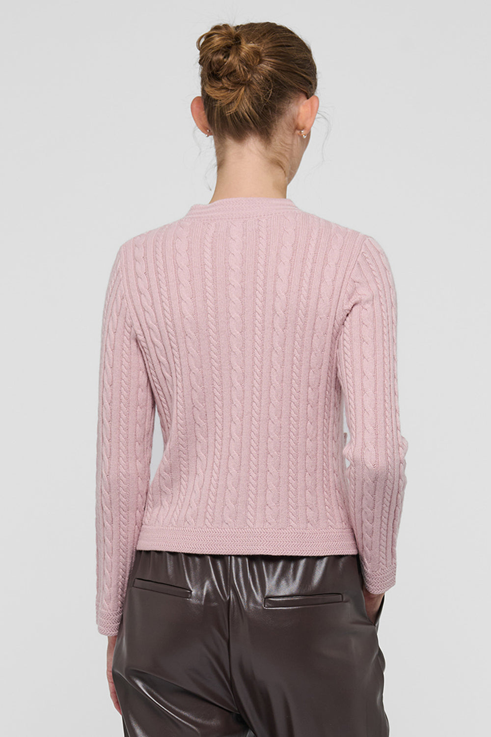 Dea Kudibal DitteDEA Dinky Pink Cable Knit Cardigan at Olivia Grace Fashion