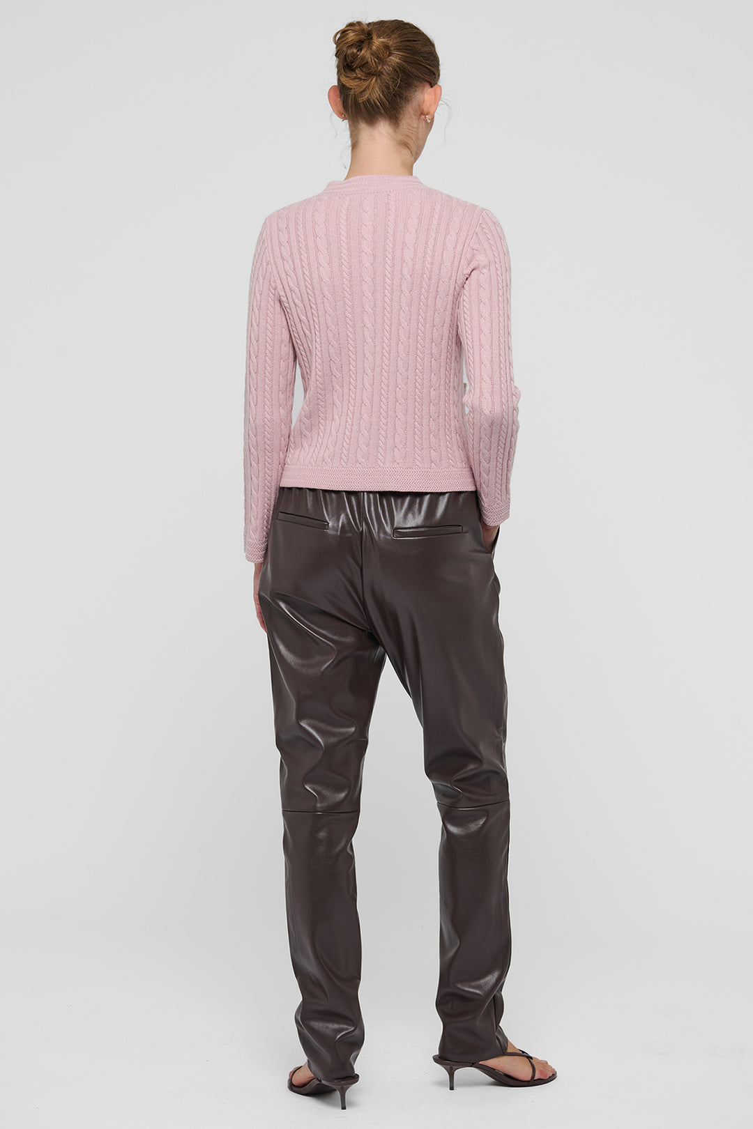 Dea Kudibal DitteDEA Dinky Pink Cable Knit Cardigan at Olivia Grace Fashion