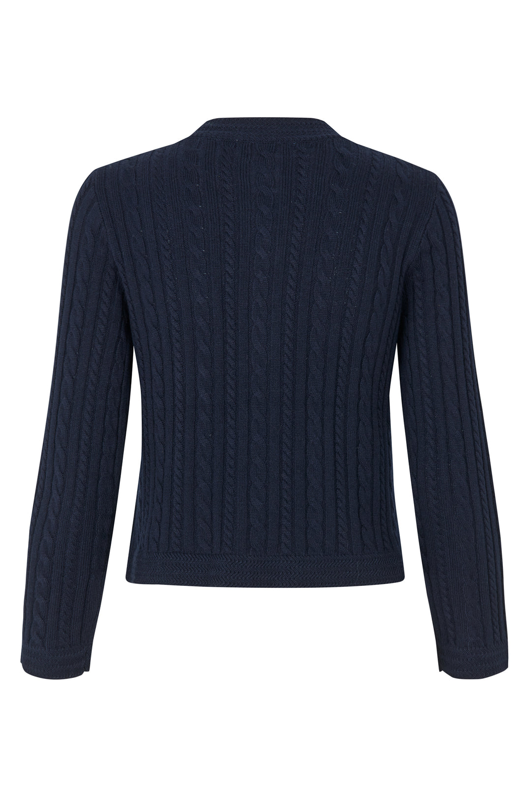 Dea Kudibal DitteDEA Yacht Navy Cable Knit Cardigan at Olivia Grace Fashion