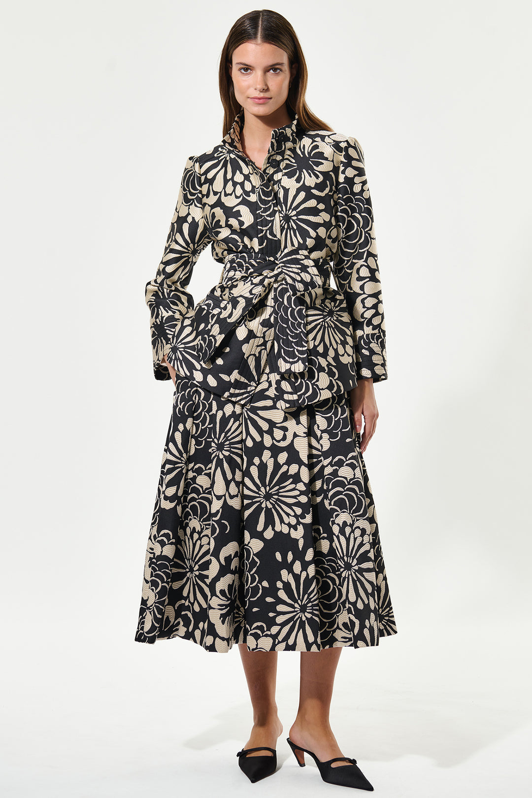 Dea Kudibal EllaDEA Florana Black Floral Jacquard Jacket 0300725 1244 - Olivia Grace Fashion