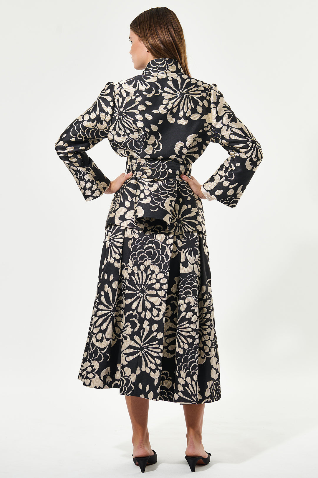 Dea Kudibal EllaDEA Florana Black Floral Jacquard Jacket 0300725 1244 - Olivia Grace Fashion