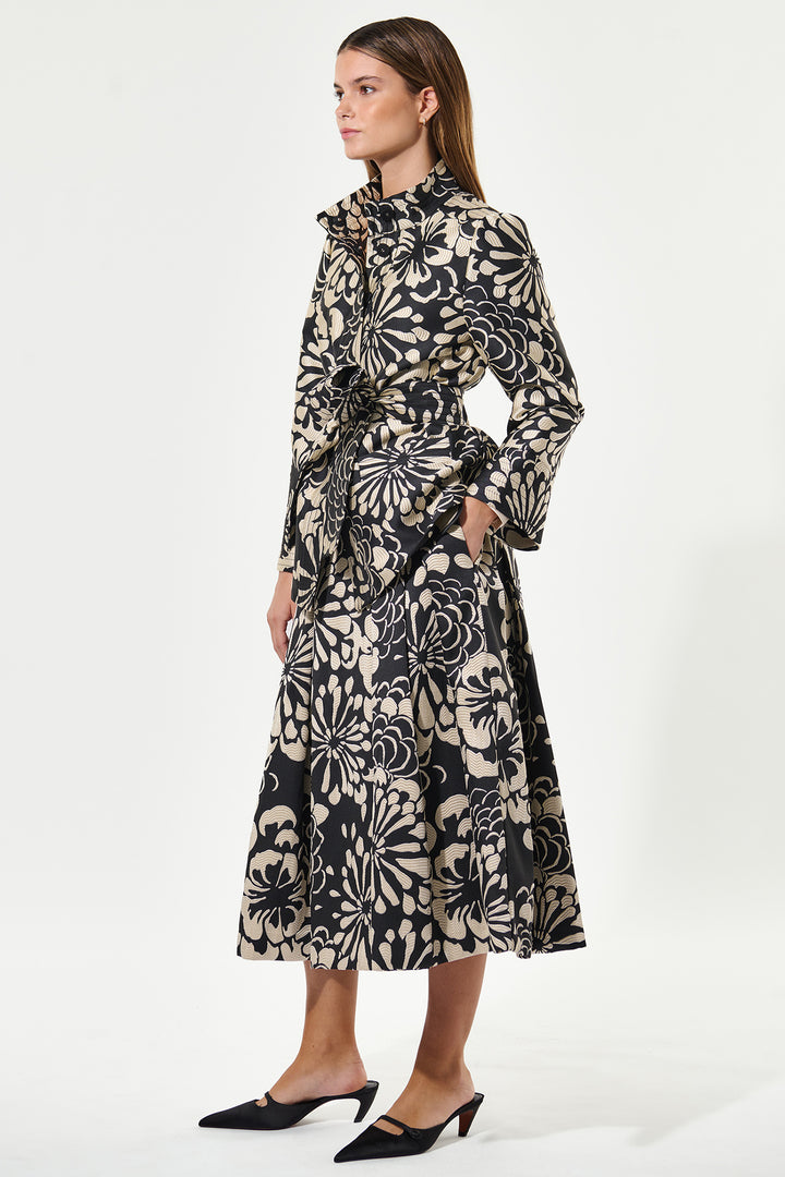 Dea Kudibal EllaDEA Florana Black Floral Jacquard Jacket 0300725 1244 - Olivia Grace Fashion