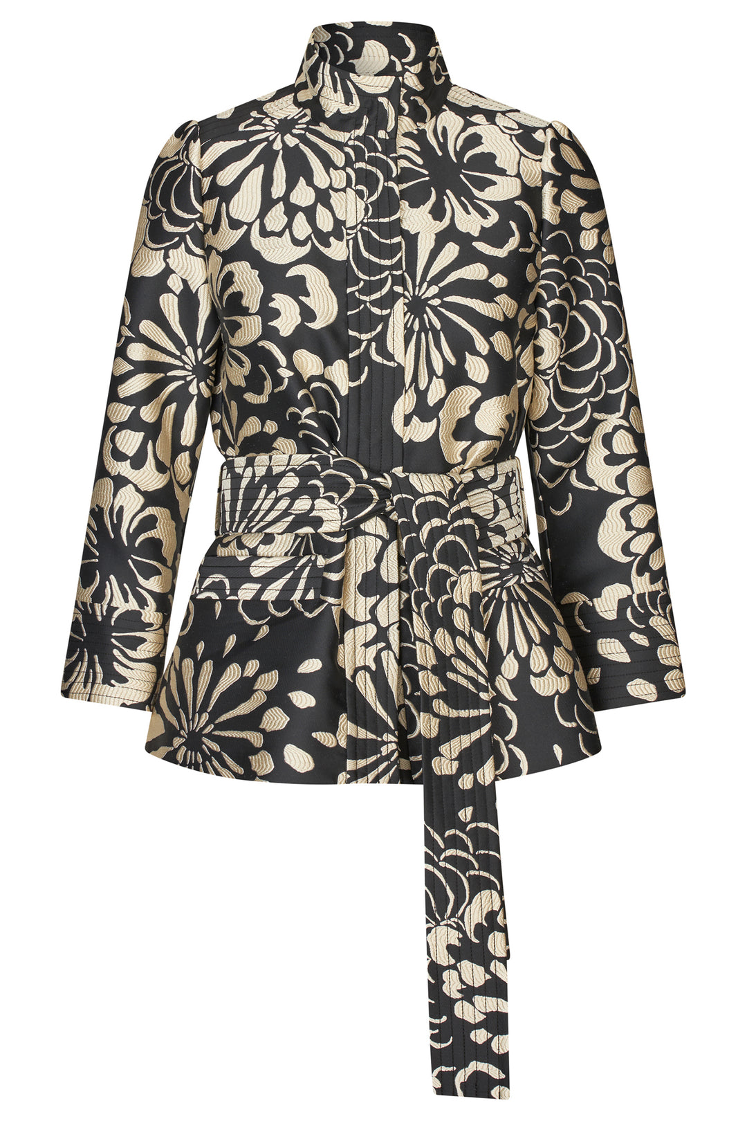 Dea Kudibal EllaDEA Florana Black Floral Jacquard Jacket 0300725 1244 - Olivia Grace Fashion