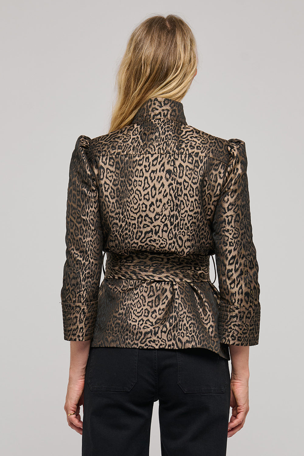 Dea Kudibal EllaDEA Leo Brown Jacquard Jacket 1581026, back view