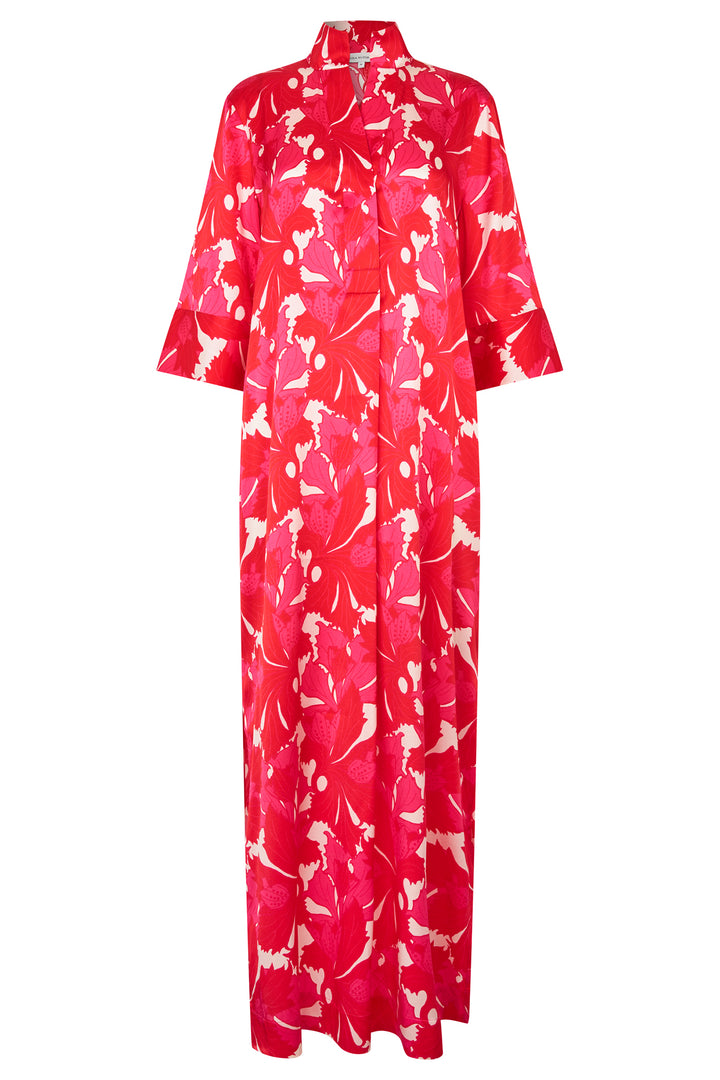 Dea Kudibal HelgaDEA Hazel Berry Red Print Kimono Dress 0580126 5938