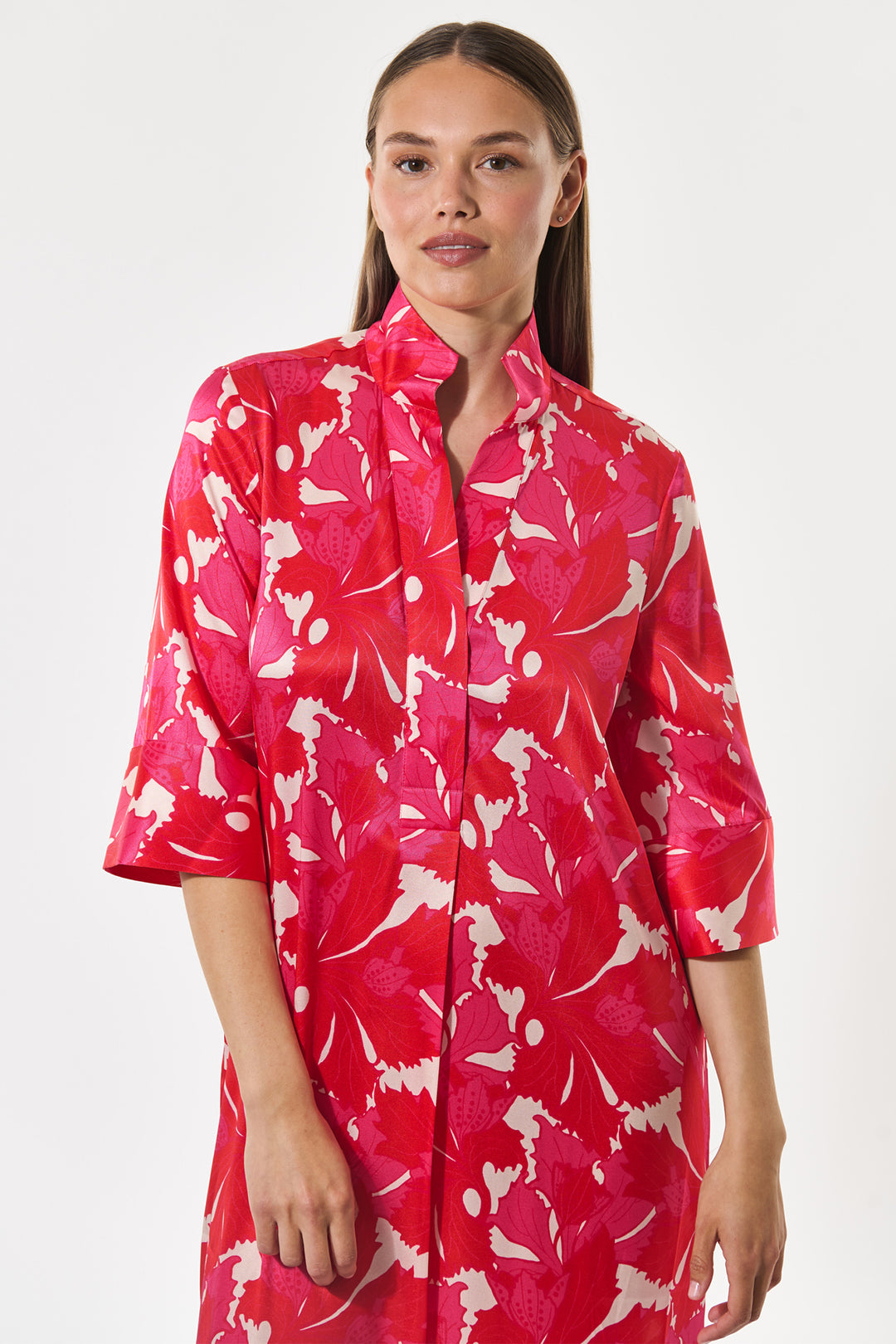 Dea Kudibal HelgaDEA Hazel Berry Red Print Kimono Dress 0580126 5938