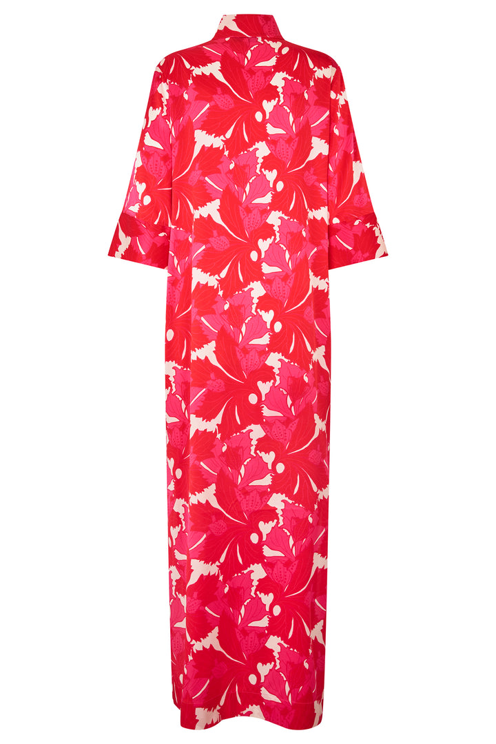 Dea Kudibal HelgaDEA Hazel Berry Red Print Kimono Dress 0580126 5938