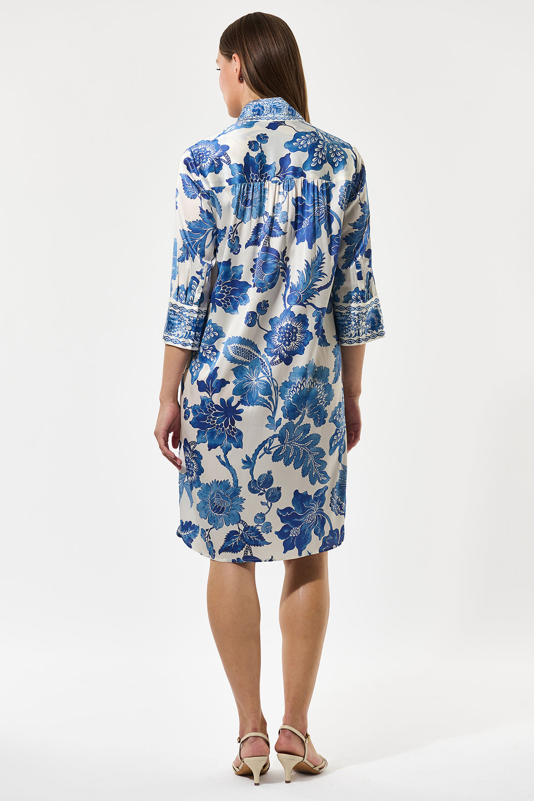 Dea Kudibal KamillesDEA Blossoming Blue Print Shirt Dress 1320126 5966