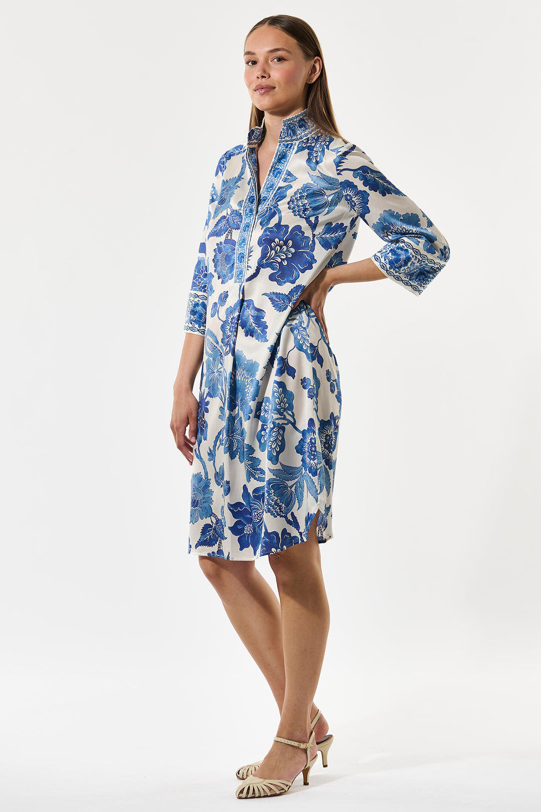 Dea Kudibal KamillesDEA Blossoming Blue Print Shirt Dress 1320126 5966