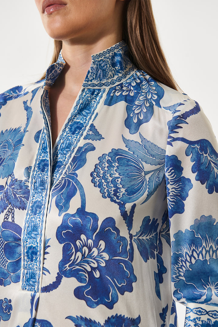 Dea Kudibal KamillesDEA Blossoming Blue Print Shirt Dress 1320126 5966