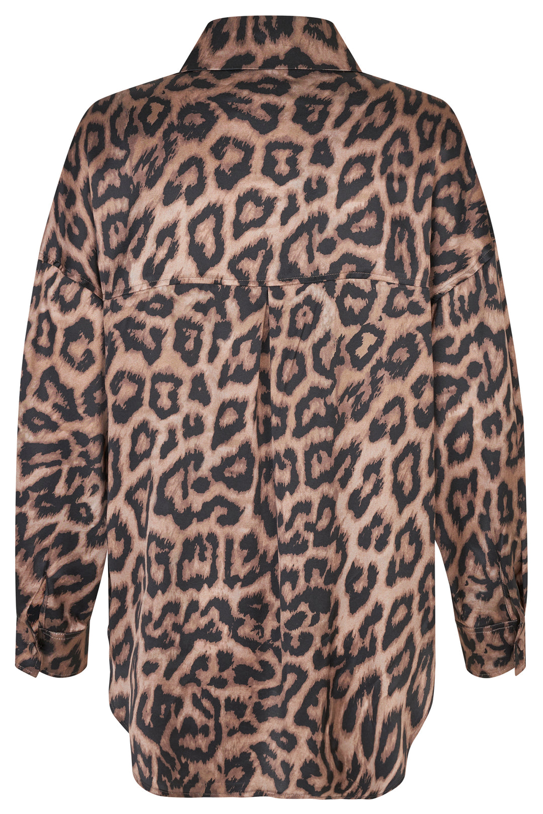 Dea Kudibal KammaDEA Brown Animal Print Silk Shirt 1750725 5888 - Olivia Grace Fashion