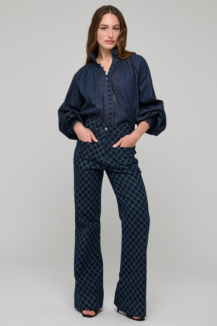 Dea Kudibal MoniaDEA Chambray Blue Denim Blouse at Olivia Grace Fashion