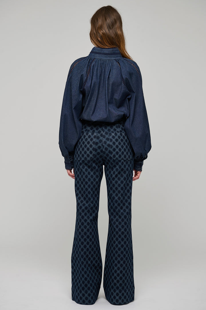 Dea Kudibal MoniaDEA Chambray Blue Denim Blouse at Olivia Grace Fashion