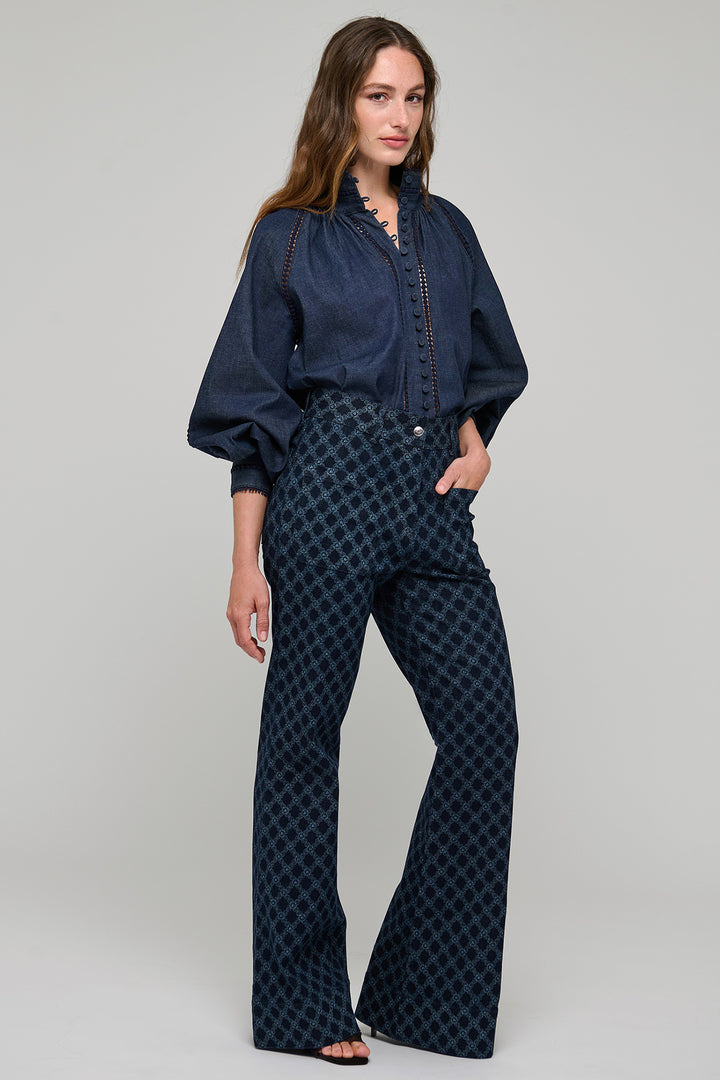 Dea Kudibal MoniaDEA Chambray Blue Denim Blouse at Olivia Grace Fashion