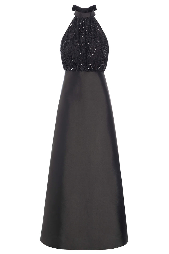 Dea Kudibal Monrie 0141023 Black Halter Neck Long Evening Dress - Olivia Grace Fashion