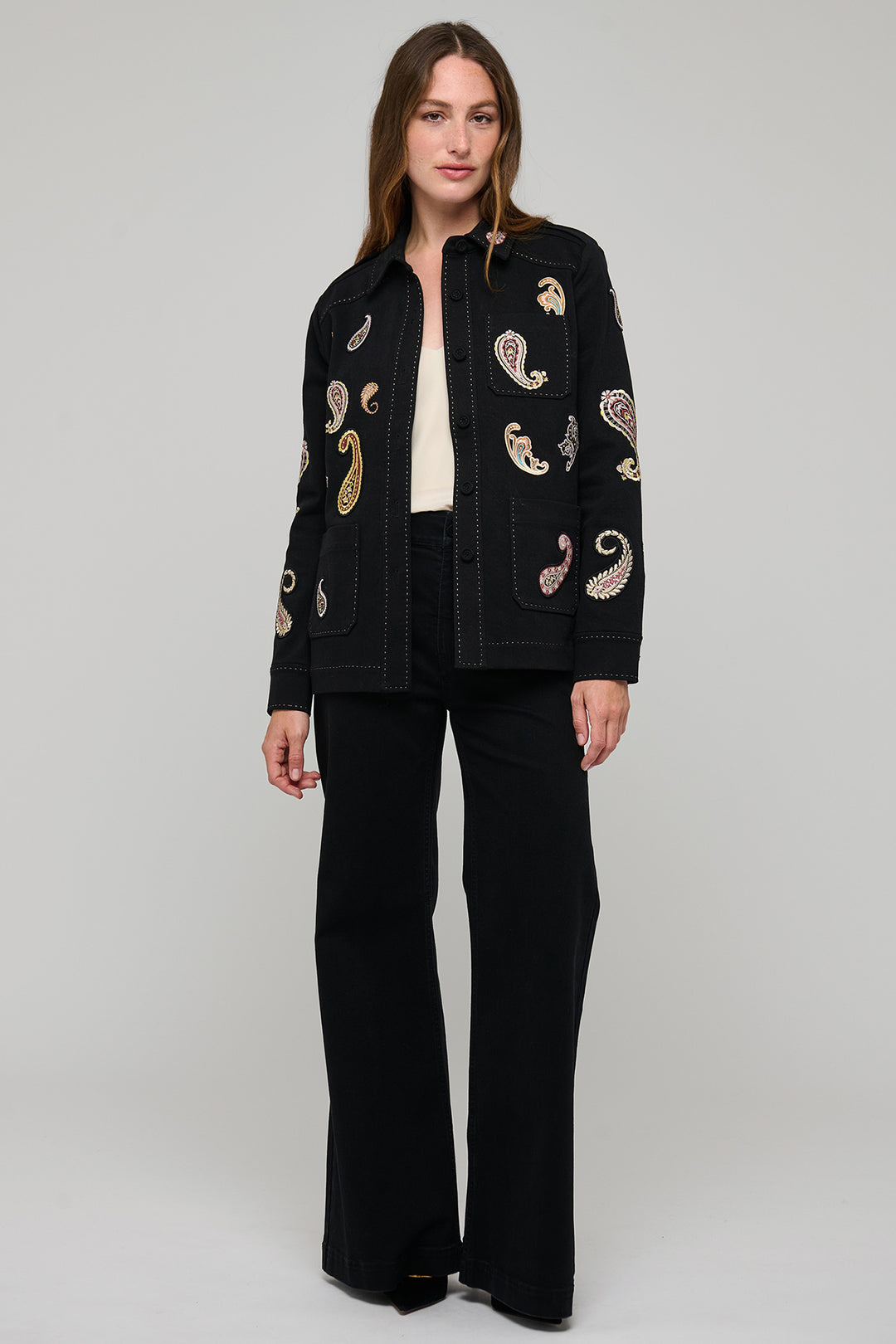Dea Kudibal NannaDEA Zahara Black Paisley Jacket at Olivia Grace Fashion