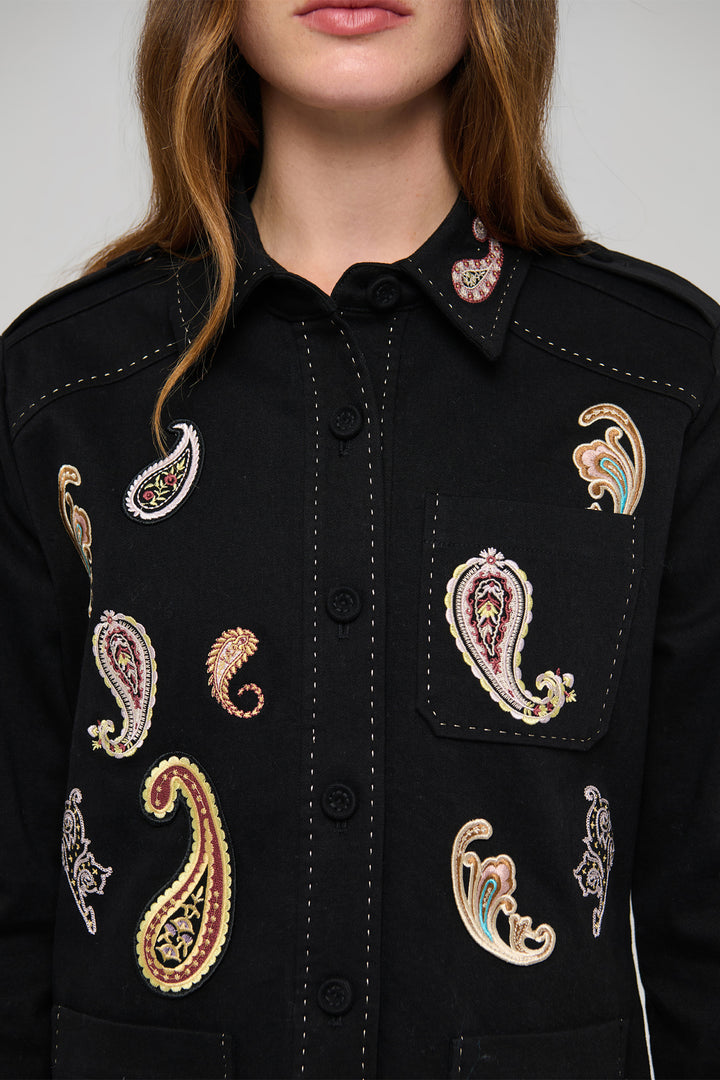 Dea Kudibal NannaDEA Zahara Black Paisley Jacket at Olivia Grace Fashion
