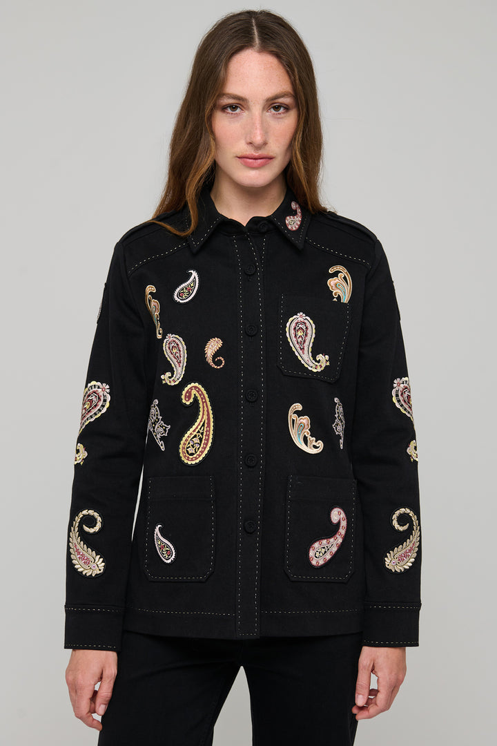Dea Kudibal NannaDEA Zahara Black Paisley Jacket at Olivia Grace Fashion