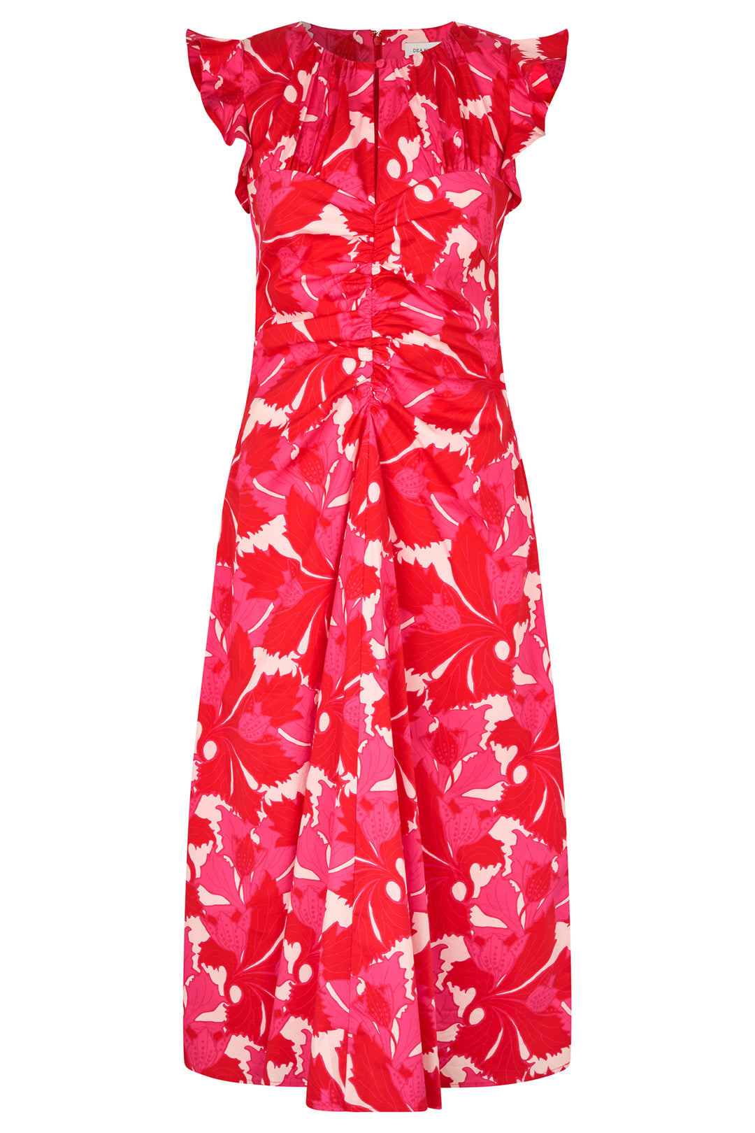 Dea Kudibal OfeliaDEA Hazel Berry Red Print Gathered Dress 0560126 5938