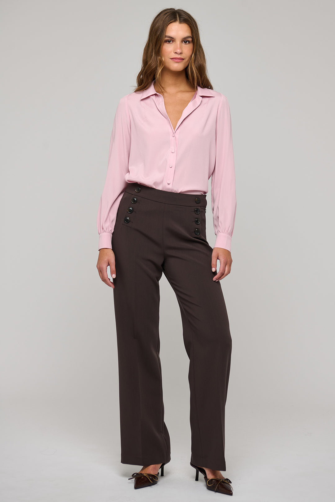 Dea Kudibal PaolaDEA Powder Rose Blouse at Olivia Grace Fashion