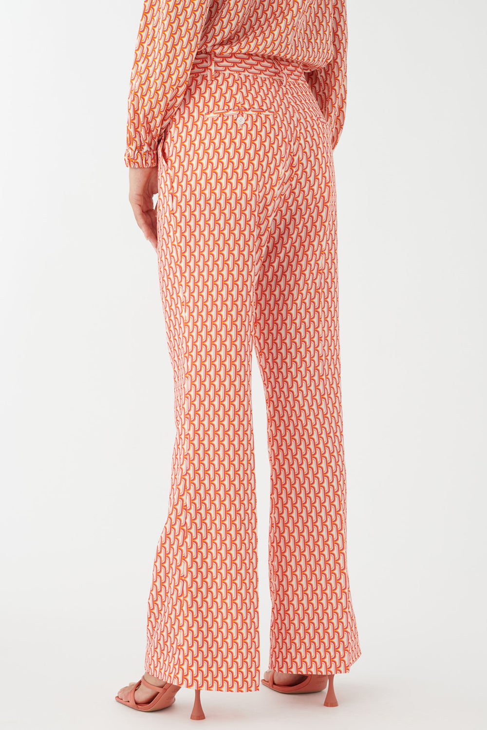 Dea Kudibal Rihannadea 0390424 5783 Pink Yukon Leche Flared Trousers - Olivia Grace Fashion