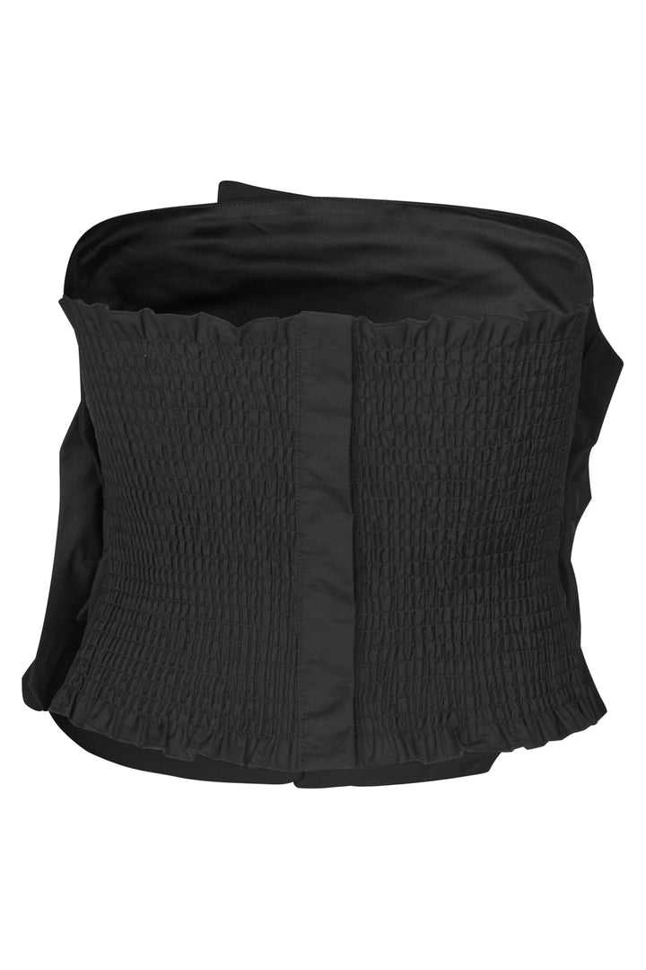 Dea Kudibal ThereseDEA Black Taffeta Strapless Top 0971026, back packshot