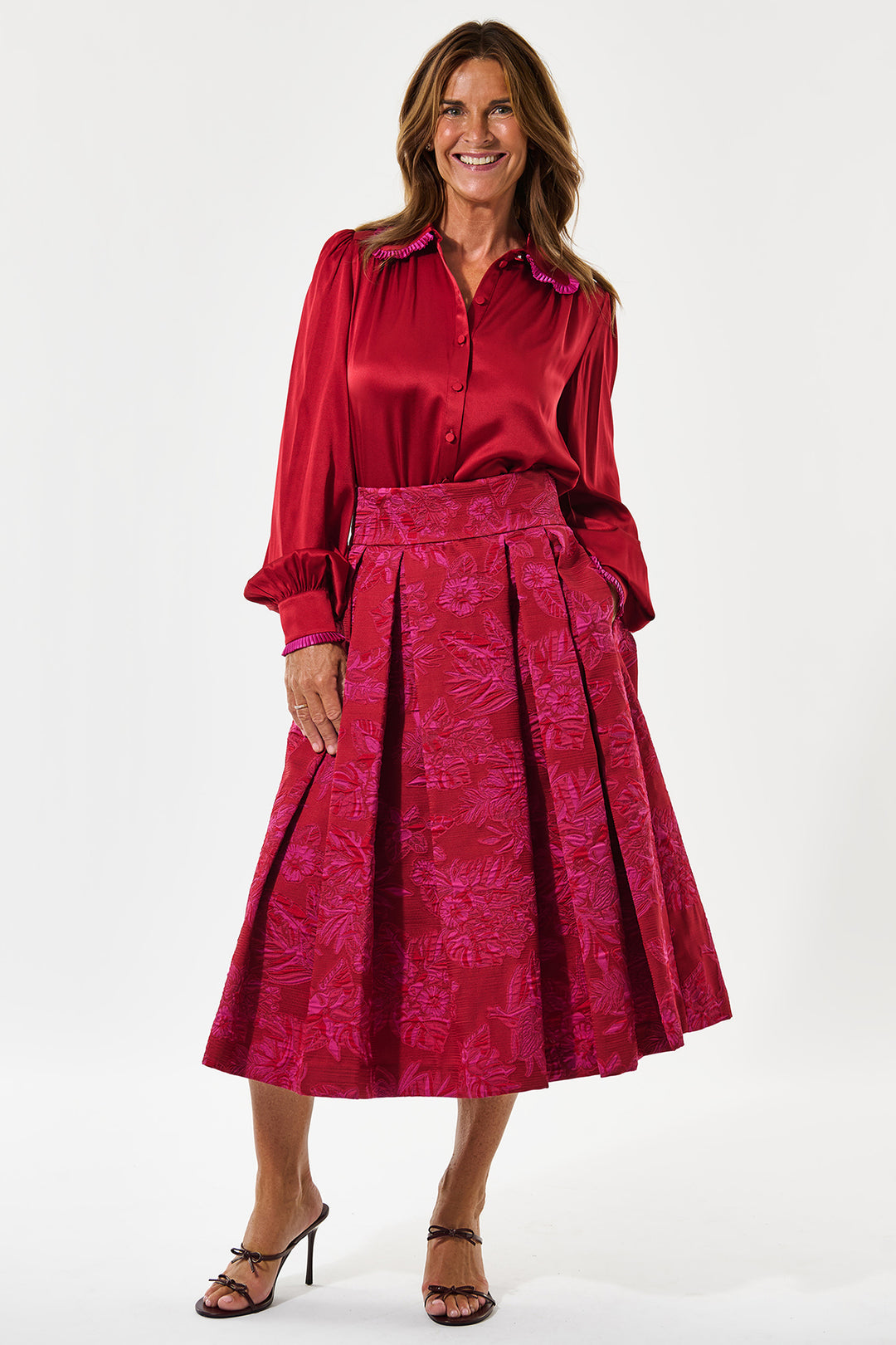 Dea Kudibal UmaDEA Freesia Cardinal Red Blouse 2531025