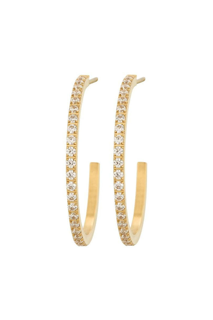 Edblad 124519 Glow Creoles Mini L Gold Earrings - Olivia Grace Fashion