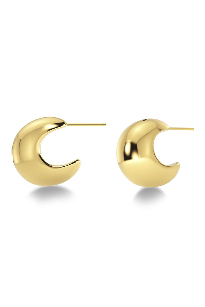 Edblad 125686 Bold Creoles S Gold Earrings - Olivia Grace Fashion